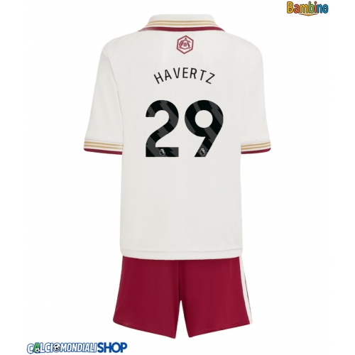 Maglie da calcio Arsenal Kai Havertz #29 Terza Maglia Bambino 2025-26 Manica Corta + Pantaloni corti)